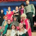 The cast of Cinderella at McFie Hall, Heriot, this weekend.