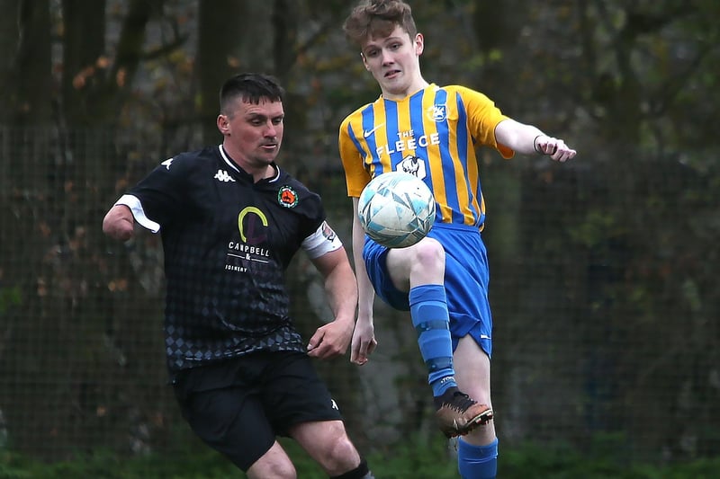 Lauder winning 3-1 at home to Hawick United on Saturday in the Border Amateur Football Association's B division (Photo: Steve Cox)