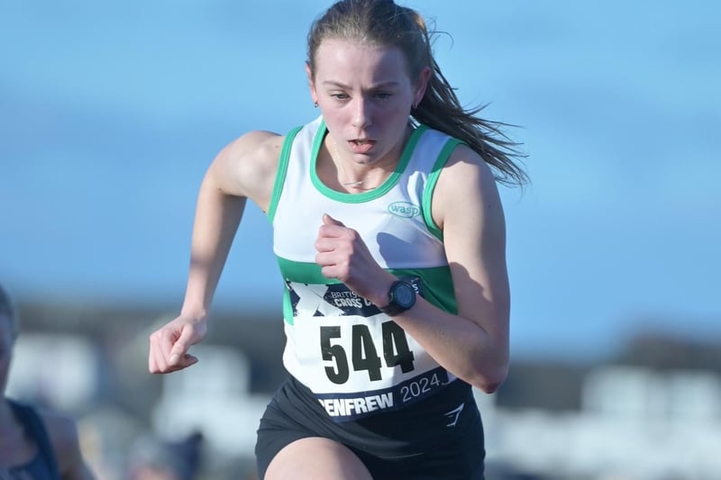 Gala Harrier Isla Paterson was eighth under-20 woman in 22:07 at Saturday's Scottish inter-district cross-country championships at Renfrew
