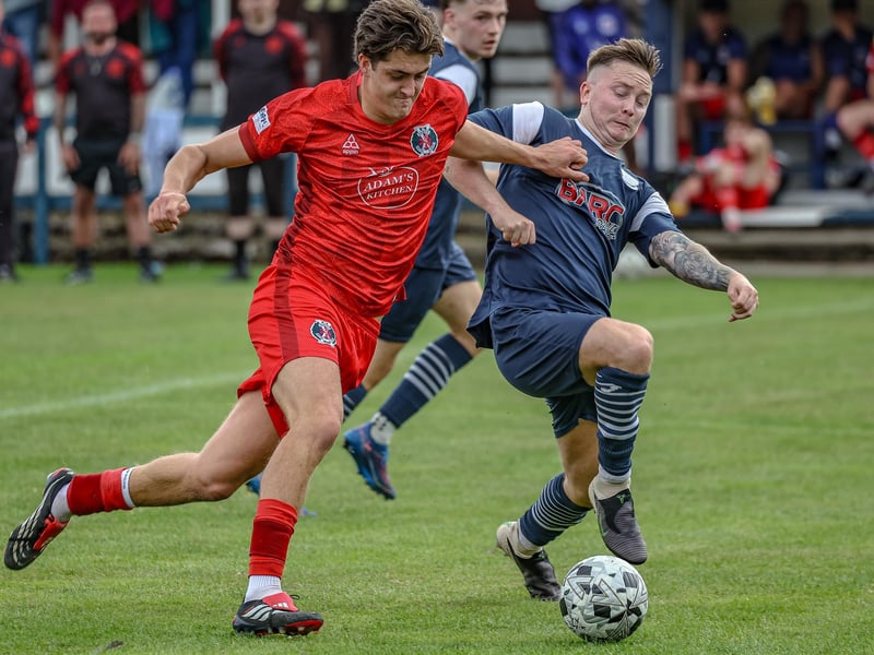 Harry Fowler in action for Vale of Leithen during their 3-2 defeat hosting Hawick Royal Albert on Saturday (Photo: Hilary Isaac)