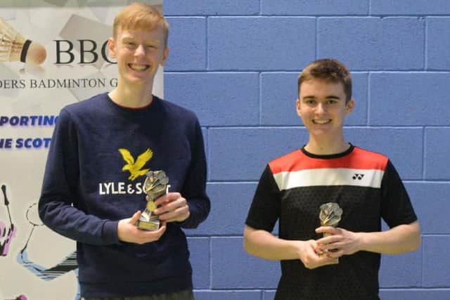 2003 boys' badminton doubles winners Daniel Ritchie and Finlay Rhind, of Berwickshire High