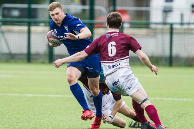 Matthew Mallin in possession for Hawick Linden (library picture by Bill McBurnie)