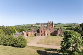 Ayton Castle, a historic 17-bedroom castle in the Scottish Borders, has gone on the market for more than £3 million. (Pic: GSC Grays / SWNS)