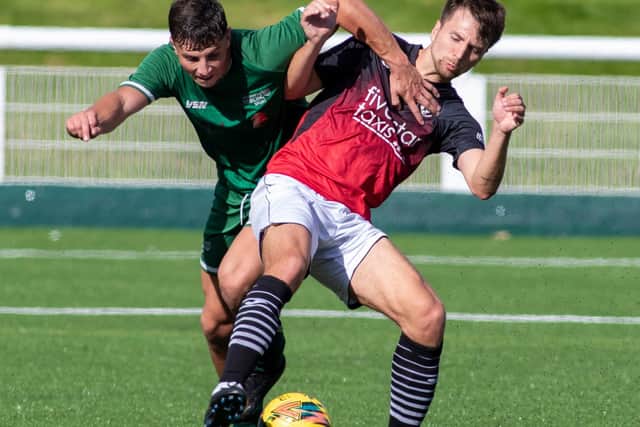 Gala Fairydean Rovers and Stirling University vying for possession on Saturday (Photo: Thomas Brown)