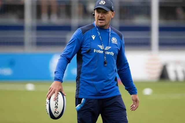 Scotland rugby head coach Gregor Townsend during an open training session at Edinburgh's Hive Stadium on Friday (Photo by Craig Williamson/SNS Group/SRU)