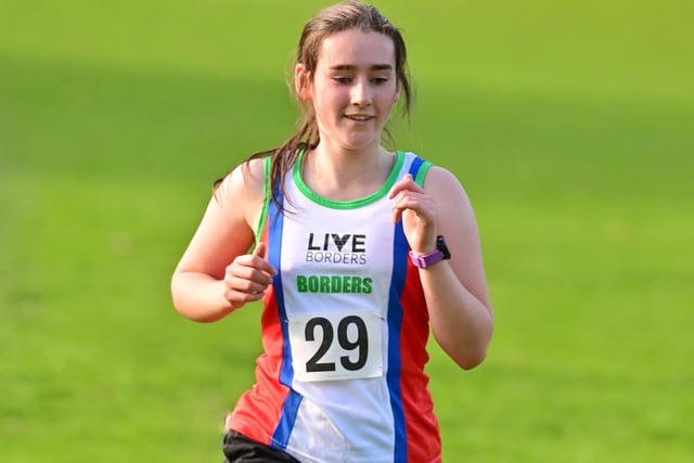 Gala Harrier Evie Stewart was 35th under-15 and 64th overall in 24:29 at Kirkcaldy's Belvedere Park