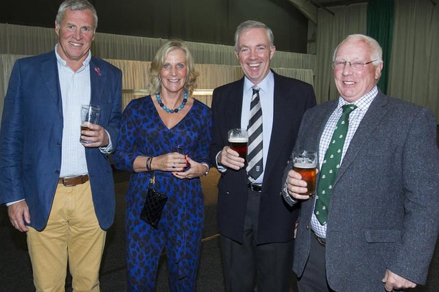 Sandy Morris, Gillian Forbes, Gareth Baird and Duncan Robertson at Kelso Cricket Club's 200th anniversary dinner