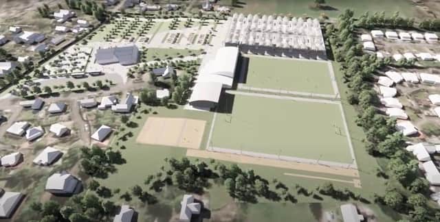 An image of how the new Peebles Community Campus could look.