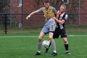 Berwick Rangers losing 2-0 away to Dunipace in the fourth round of the East of Scotland Qualifying Cup on Saturday (Pic: Mark Ferguson)