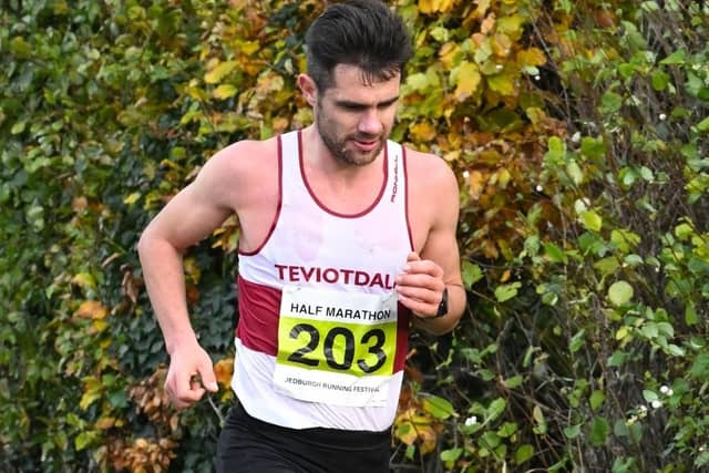 Rory Anderson won the latest Jedburgh Running Festival’s half-marathon on Sunday in 1:15:39 (Photo: Neil Renton)