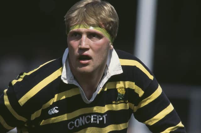 Doddie Weir in action for Melrose during a tens tournament in May 1994 in Gloucestershire (Photo by Dave Rogers/Allsport/Getty Images/Hulton Archive)