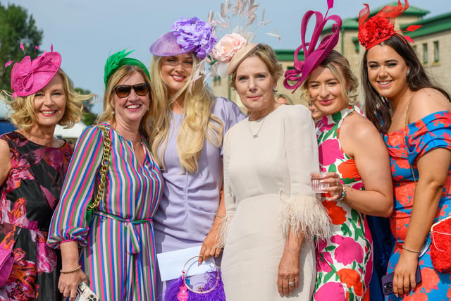 Half a dozen of the 4,000-plus race-goers at Kelso's ladies' day season finale at the weekend