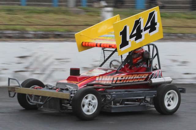 Peebles driver Lewis Willacy at the wheel