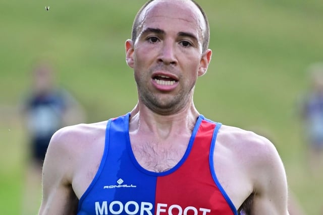 Moorfoot Runners' David Carter-Brown finished 2023's Cademuir Rollercoaster race at Peebles 17th in 29:57