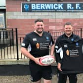 Berwick Rugby Club head coach Paul Pringle (centre) was happy with his side's win on Saturday