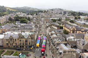 Hawick High Street was transformed into a people-only space for the day.