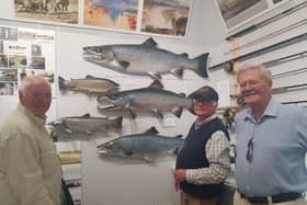Curator Ronnie Glass, chairman Bill Quarry and trustee Norrie Kerr at the fishing museum in Kelso.