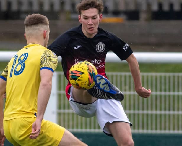 Gala Fairydean Rovers losing 7-2 at home to Broomhill at Netherdale on Saturday (Pic: Thomas Brown)