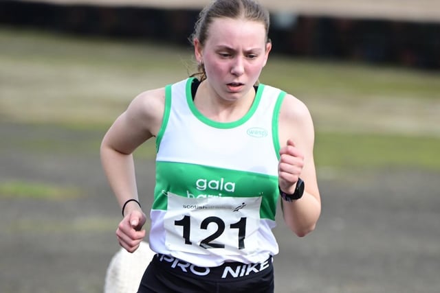 Gala Harrier Isla Paterson placed eighth in 18:34 in the under-17 girls’ 5km race at East Fortune on Saturday