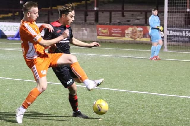 Peebles Rovers being beaten 3-1 at Syngenta on Friday (Pic: Alan Upton)