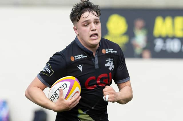 Sam Derrick playing for Southern Knights versus Ayrshire Bulls at the Greenyards in Melrose in May last year (Photo by Bruce White/SNS Group/SRU)