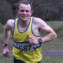 Lauderdale Limper Marc Wilkinson en route for Borders Cross-Country Series victory at Peebles in March in a time of 24:28 (Pic: Steve Cox)