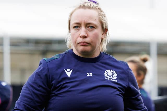 Lana Skeldon at a Scotland training session at Edinburgh's Hive Stadium this month (Photo by Ross Parker/SNS Group/SRU)