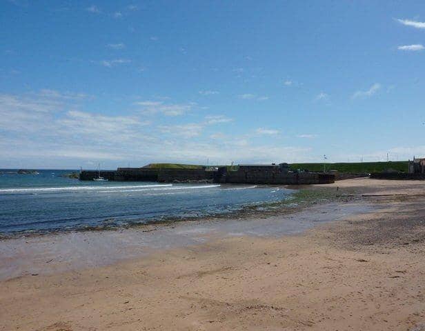 People were warned not to enter the sea at Eyemouth following a sewage leak.