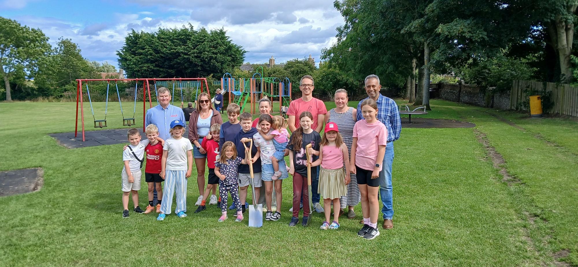 Work starts on Borders village's new community-funded playpark