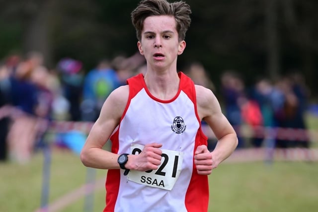 Kelso High School's Oliver Hastie was 44th boy under 17 in 19:35 at this month's Scottish Schools' Athletic Association secondary schools cross-country championships