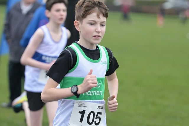 Cameron Tunmore was 27th boy under 13 in 12:11 at Sunday's Scottish Athletics young athletes' road races at Greenock