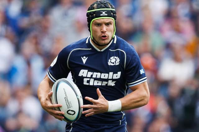 Darcy Graham has been out of competitive action since Scotland’s 33-17 Nations Championship win at home to Fiji at Edinburgh’s Murrayfield Stadium in July but is now set to make a comeback from injury this Friday (Photo: Ross Parker/SNS Group/SRU)
