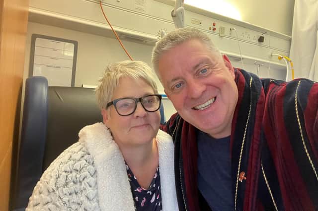 David McIntosh of Galashiels defied the odds by proving to be wife Lorna's "perfect match".