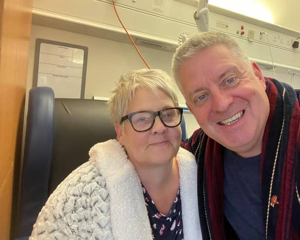 David McIntosh of Galashiels defied the odds by proving to be wife Lorna's "perfect match".