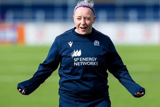 Hawick's Lana Skeldon during a Scotland training session in Edinburgh on Tuesday (Photo by Ross Parker/SNS Group/SRU)