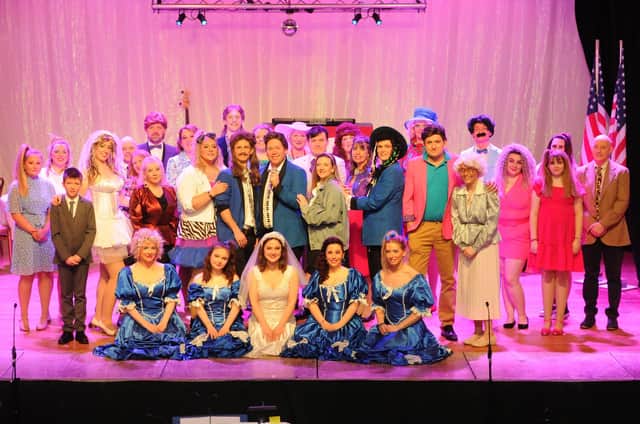 The cast of The Wedding Singer, playing at the Victoria Hall all this week. Photos: Grant Kinghorn.