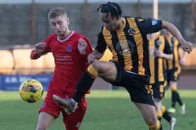 Berwick Rangers beating Civil Service Strollers 1-0 at home on Saturday (Pic: Alan Bell)