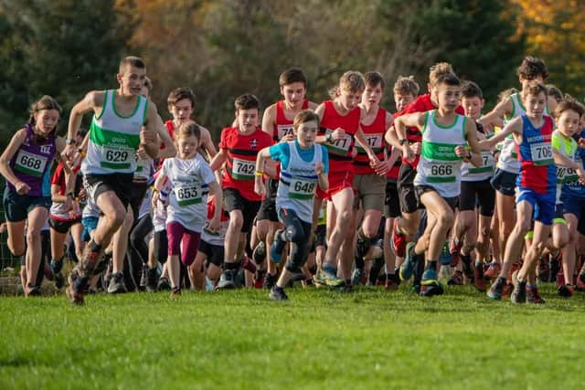 Youngsters on the run at Lauder at the weekend (Photo: Mark Kinghorn)