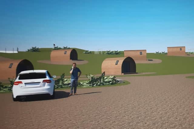 The bid is for four semi-buried "Hobbit" houses at Cockburnspath.