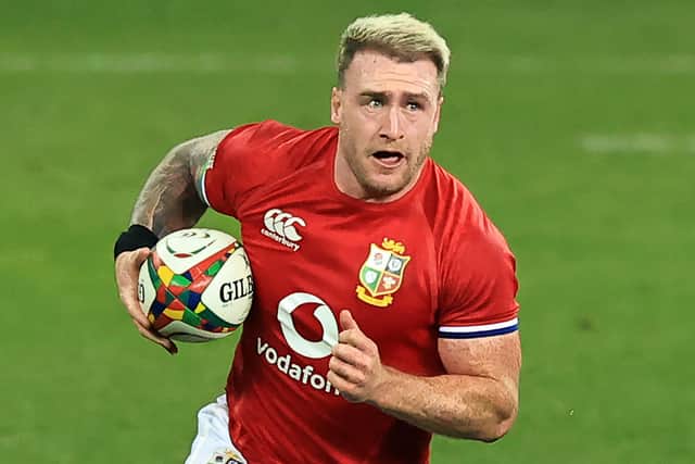 Stuart Hogg playing for the British and Irish Lions against DHL Stormers at Cape Town Stadium on Saturday, July 17, in South Africa (Photo by David Rogers/Getty Images)