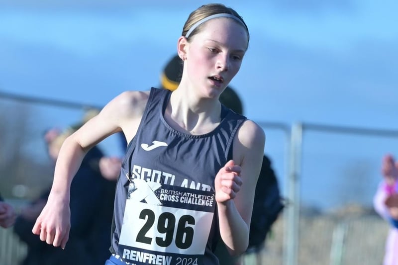 Gala Harrier Ava Richardson was seventh girl under 15 in 14:29 at Saturday's Scottish inter-district cross-country championships at Renfrew
