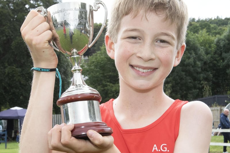 Kelso's Archie Scott, winner of the 1,600m youth race at 2023's St Ronan's Border Games