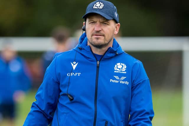 Gregor Townsend during a Scotland training session in Edinburgh this week (Photo by Ross Parker/SNS Group/SRU)