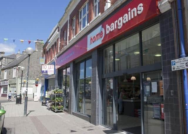 The former Home Bargains store in Galashiels' Channel Street.