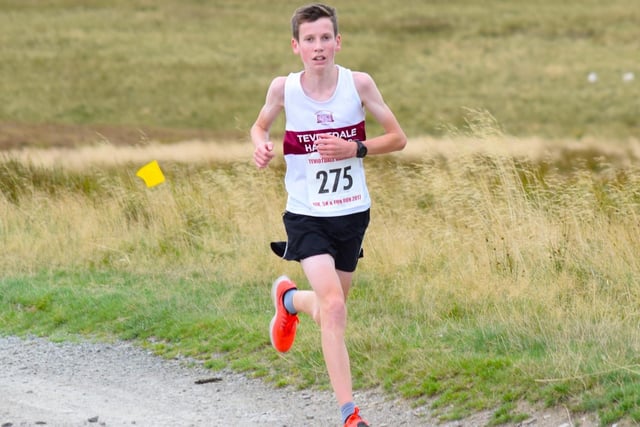 Young Teviotdale Harrier Irvine Welsh won the three-mile Penchrise Pen hill race in 21:46 on Sunday, knocking the best part of a minute off the previous record