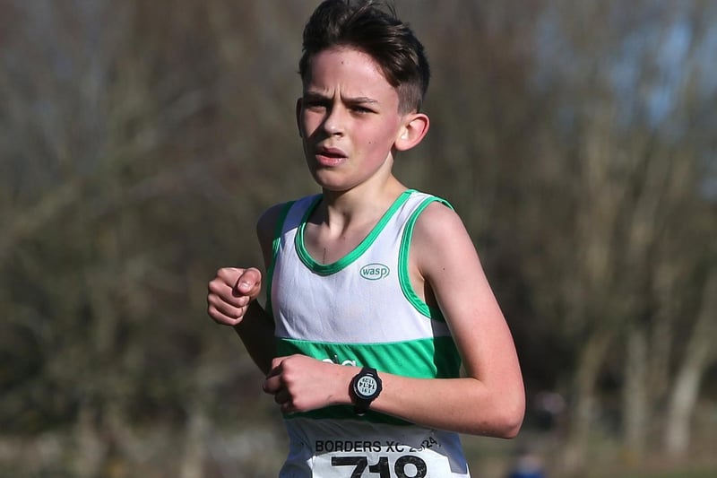 Gala Harriers under-13 Seb Darlow was seventh in 16:43 in Sunday's junior Borders Cross-Country Series race at Duns