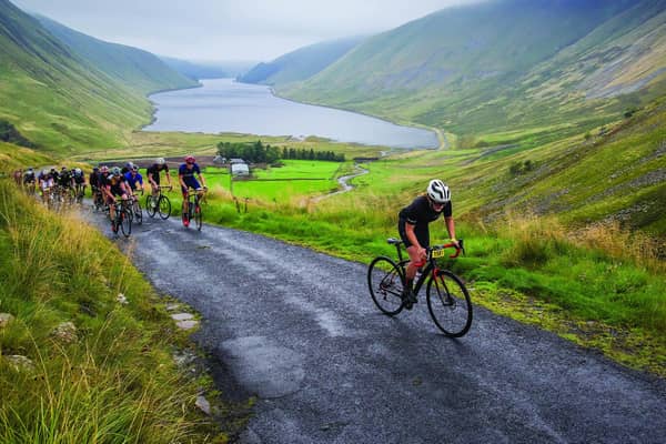 Cyclists taking part in 2018's Tour o' the Borders (Photo: Ian Linton)