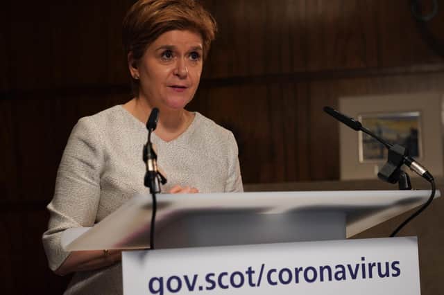 First minister Nicola Sturgeon giving a Covid-19 update to the Scottish Parliament today (Photo: Scottish Government)