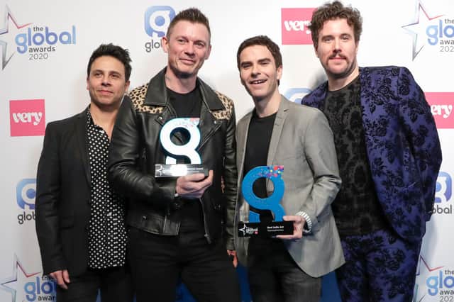 Stereophonics picking up the prize for best indie act Award at the Global Awards in London in March last year (Photo by John Phillips/Getty Images)