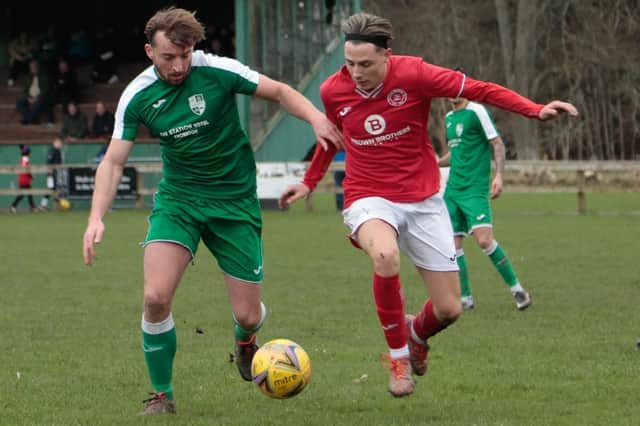 Peebles Rovers losing 5-0 at home to Thornton Hibs on Saturday (Pic: Pete Birrell)